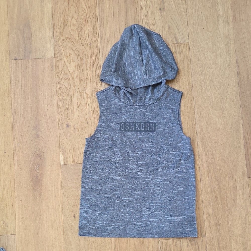OshKosh B'gosh Kids Gray Sleeveless Hoodie Top